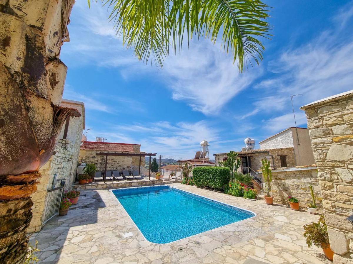 Ferienwohnung Athena'S Pool Oasis Skarinou Exterior foto