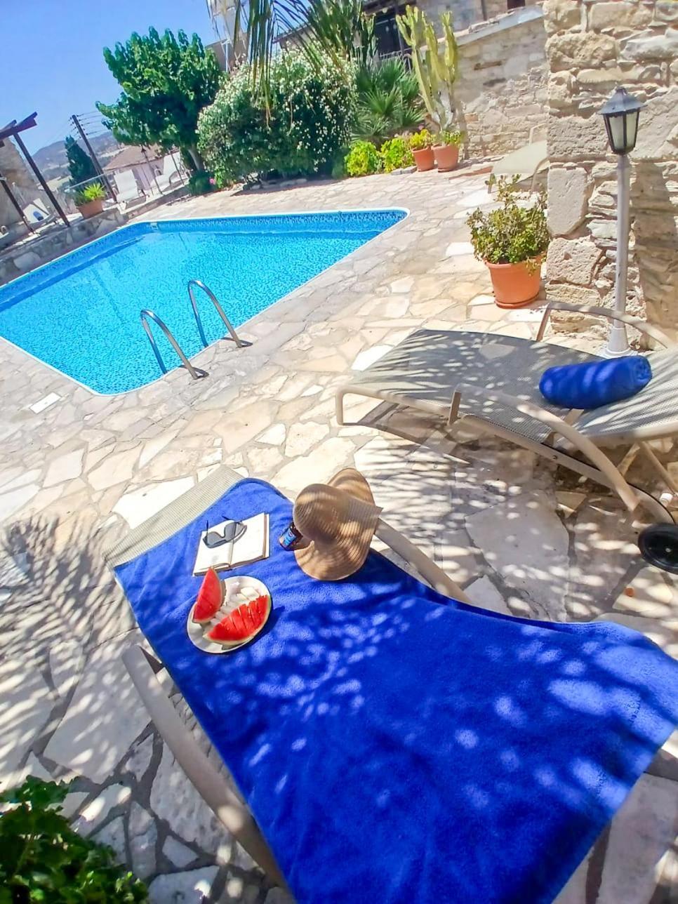 Ferienwohnung Athena'S Pool Oasis Skarinou Exterior foto