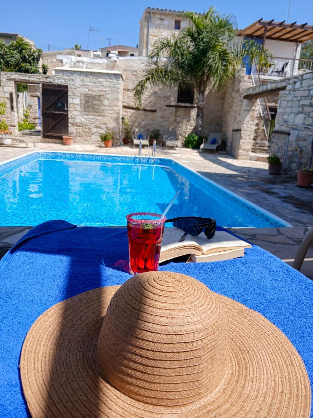 Ferienwohnung Athena'S Pool Oasis Skarinou Exterior foto